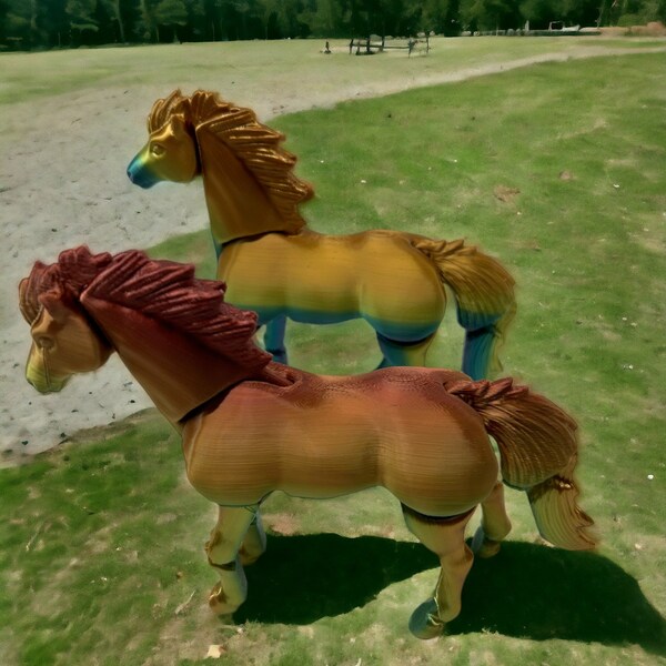 Desktop Figet Toys - Pair of Horses