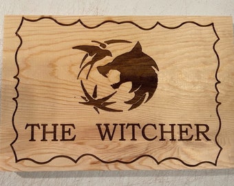Inspired by "The Witcher" Laser Engraved 8 x 12 Plaque
