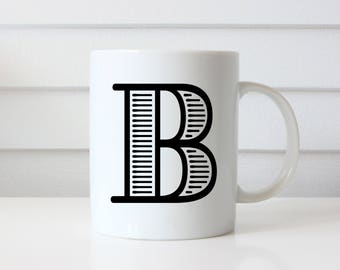 Letter B Mug Etsy
