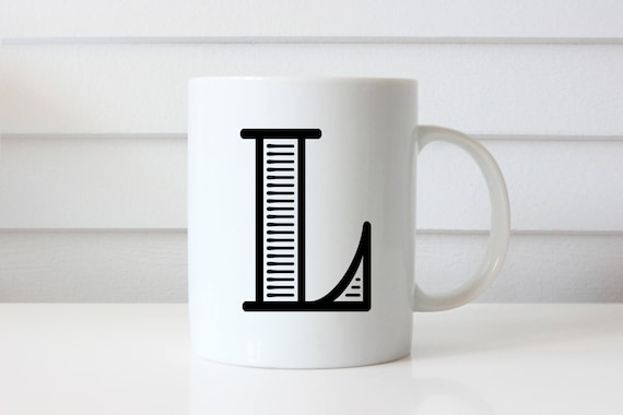 Custom Coffee Mugs Add Your Name, Text or Letters Personalized Ceramic Cups with Multiple Colors and Fonts Monogram Novelty Mug Custom Coffee Mugs Add Your Name, Text or Letters Personalized Ceramic Cups with Multiple Colors and Fonts Monogram Novelty Mug
