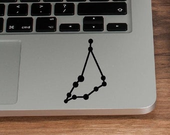 Sternzeichen Aufkleber Steinbock Zeichen Sticker Oberfläche Aufkleber Macbook Aufkleber Laptop Aufkleber Laptop Aufkleber Horoskop Aufkleber