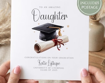 Personalised Graduation Card - Graduated Card - Celebration Card - Graduation Greeting Card - C101