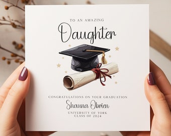 Personalised Graduation Card - Graduated Card - Celebration Card - Graduation Greeting Card - C101
