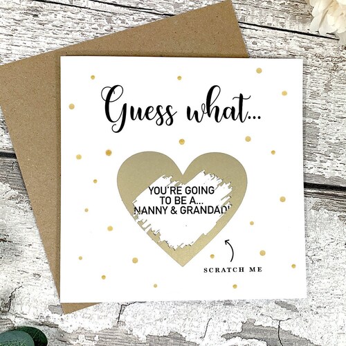 Pregnancy Announcement Card Personalised Baby Announcement Etsy UK