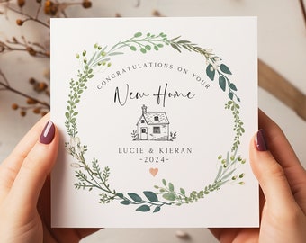 Personalised New Home Card - New Home Gift - Congratulations On Your New Home - Happy Moving Day - New Home Card For Friends - C1246