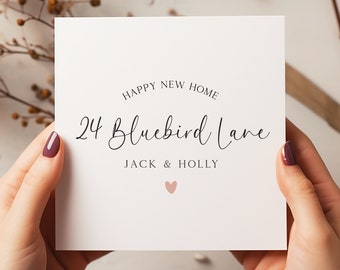 Personalised New Home Card - New Home Gift - Congratulations On Your New Home - Happy Moving Day - New Home Card For Friends - C1327