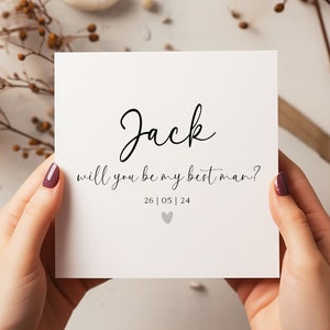 Will You Be Our Best Man Surprise Card - Best Man Card - Wedding Cards - C1334