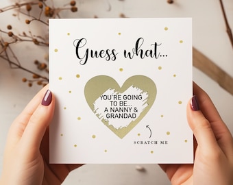 Personalised Family Pregnancy Announcement Scratch Card First Time  Parents New Baby Surprise Pregnancy Pregnancy reveal