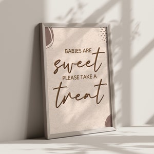 Woodland Sweets & Treats Sign - Znak na Baby Shower - Forest Baby Shower - Natychmiastowe pobranie - Pobieranie cyfrowe - A02