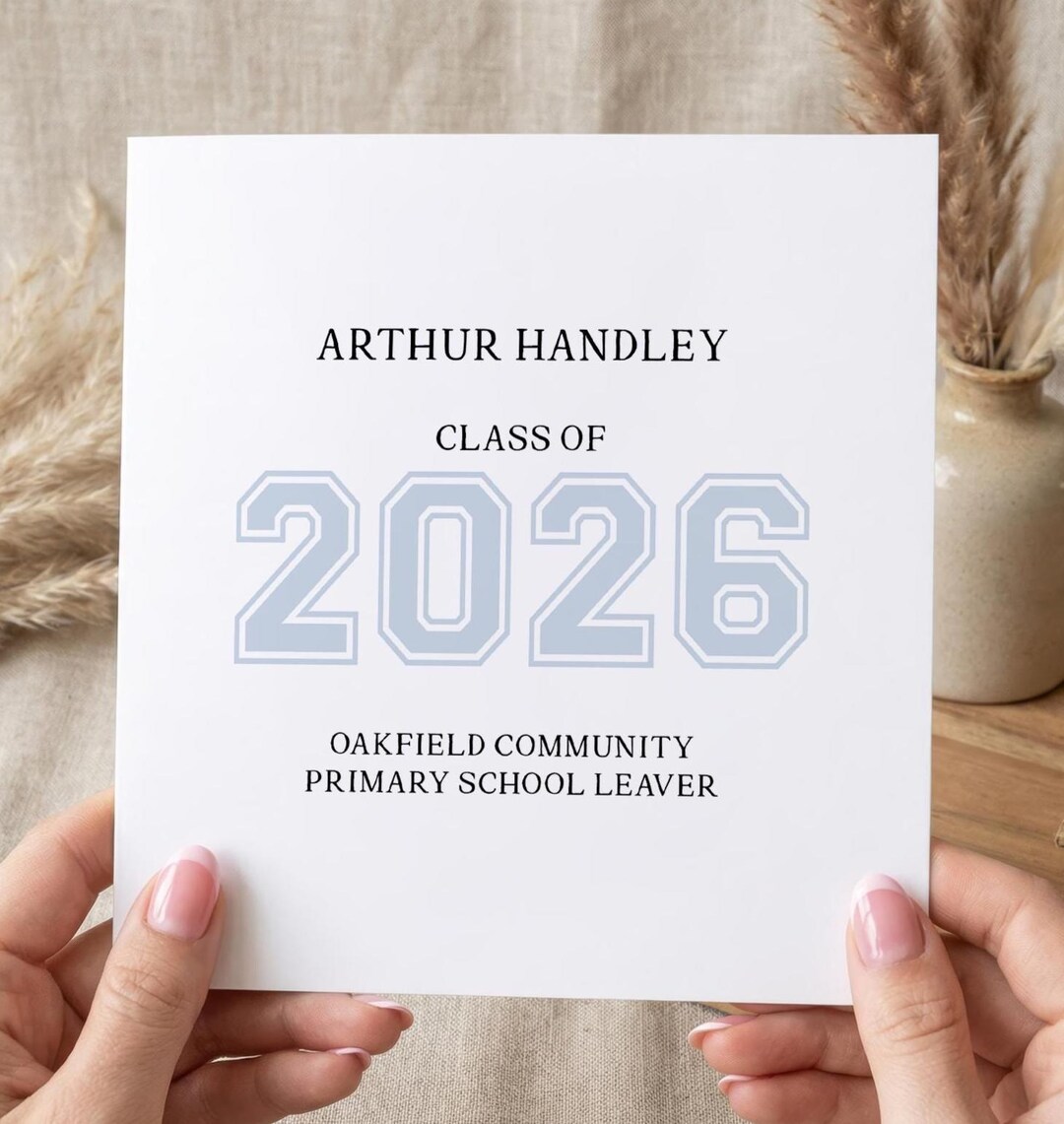 Leaver Card. Amazon Personalised Year 6 School Leaver Card – Custom Name & School – Class ...