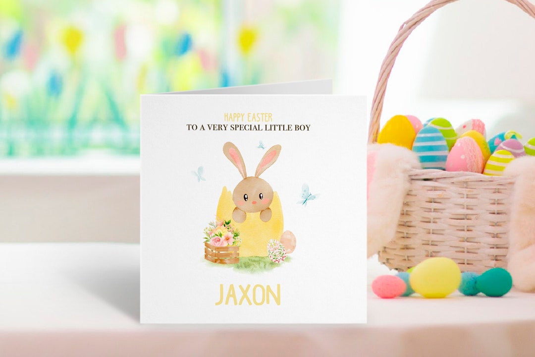Personalised Happy First Easter / Happy Easter Card Easter Card 1st
