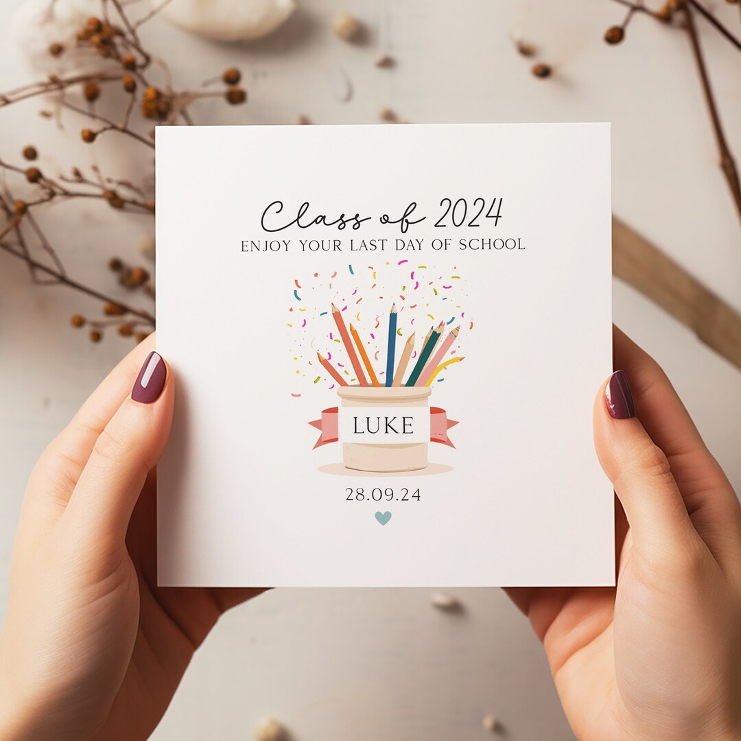 Personalised School Leaver Card - Year 6 Leaver Card - Celebration Card ...