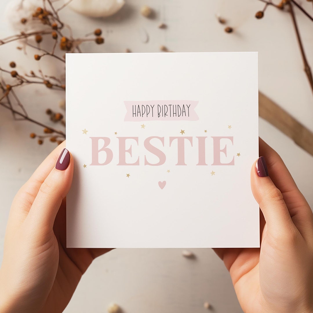 Personalised Bestie Birthday Card to My Bestie Bestie Birthday C1875 - Etsy