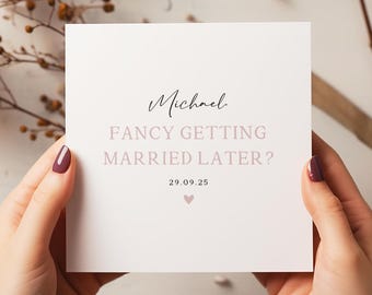 Fancy Getting Married Later Card – Wedding Day Card – From Husband to Wife Card – From Wife to Husband Card  – Bride & Groom - C2964