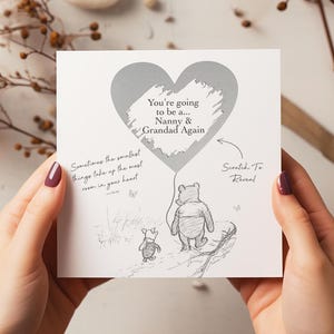 Personalised Family Pregnancy Announcement Scratch Card - First Time Parents - New Baby - Surprise Pregnancy - Pregnancy reveal - C132