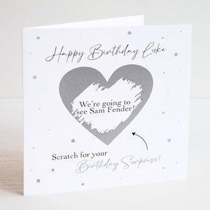 Personalised Surprise Scratch Card - Reveal Card - Weekend Break Reveal - We're Going Away Card - Gift Surprise - Birthday Surprise