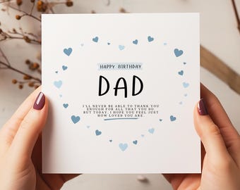 Personalised Dad Birthday Card - To Dad - Dad Birthday - C2443