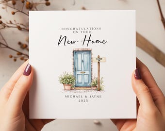 Personalised New Home Card - New Home Gift - Congratulations On Your New Home - Happy Moving Day - New Home Card For Friends - C1995