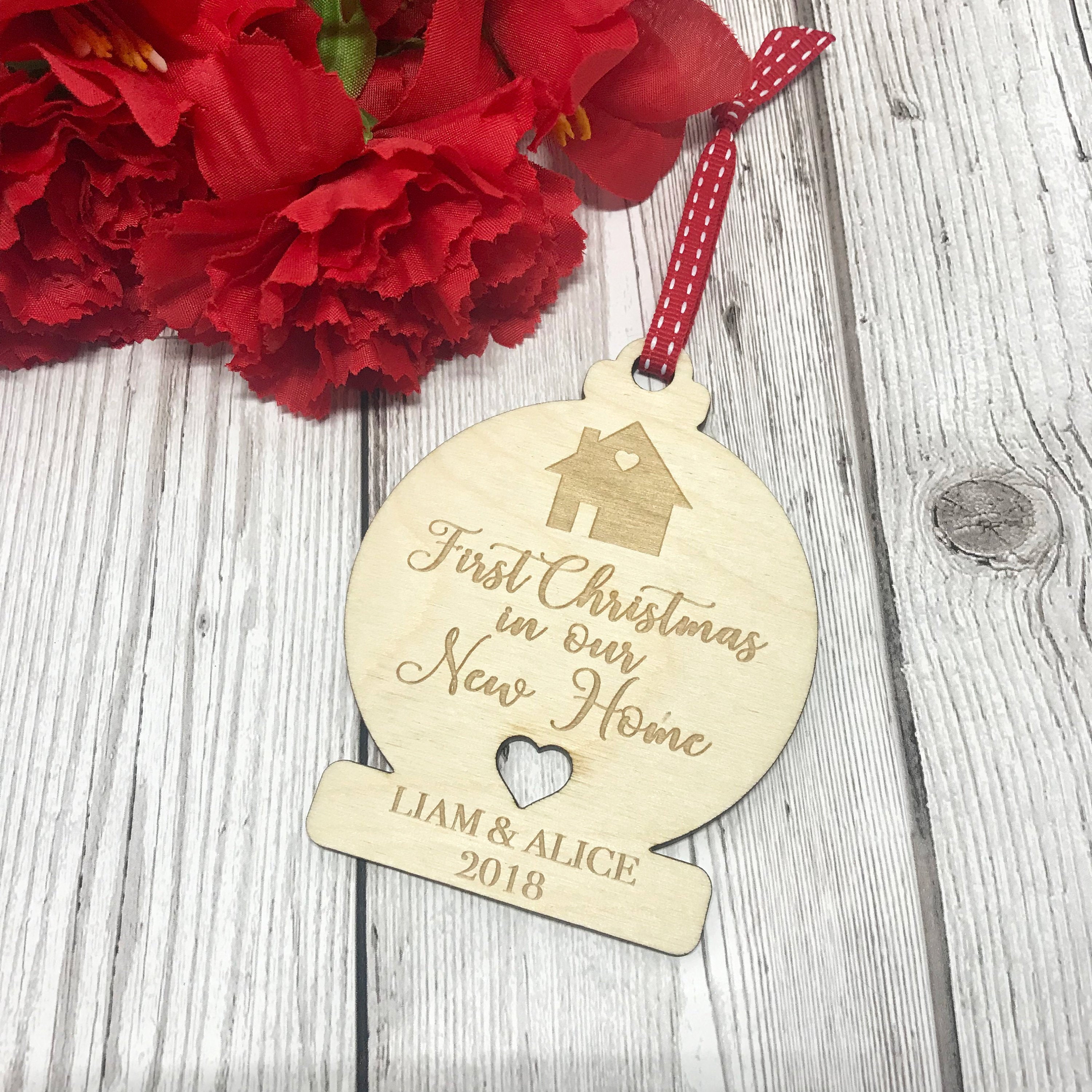 Personalised New Home Christmas Decoration First Christmas  Etsy