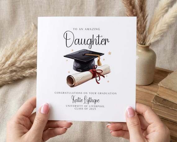 Personalised Graduation Card - Graduated Card - Celebration Card - Graduation Greeting Card - C101