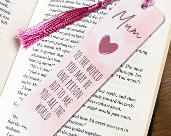 Mum Hearts Bookmark - Mum Gift - Bookmark - Mothers Day - Mom Gift