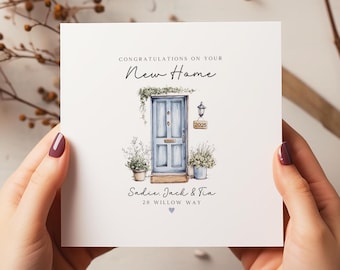 Personalised New Home Card - New Home Gift - Congratulations On Your New Home - Happy Moving Day - New Home Card For Friends - C2107