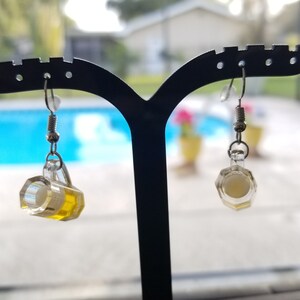 Unique Beer Dangle Hook Earrings
