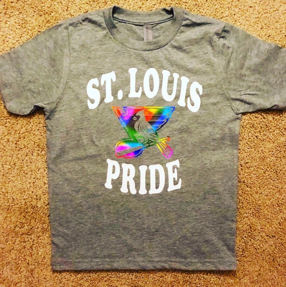 St. Louis Cardinals Rainbow Pride Logo Unisex Hoodie