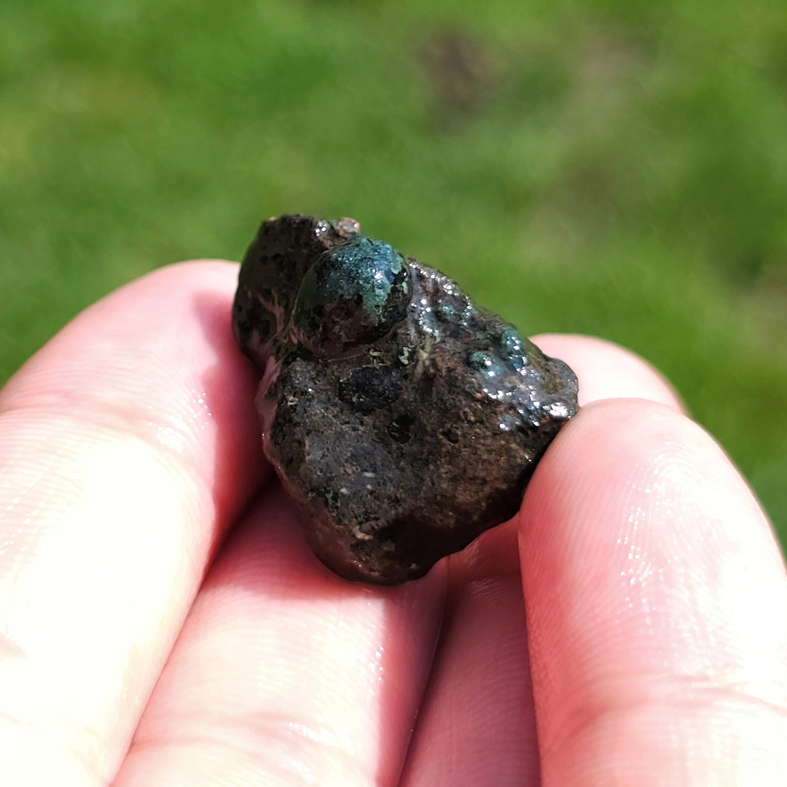 Native Copper Ore Amygdaloidal Basalt Rock, Chlorite Sphere Amygdule ...