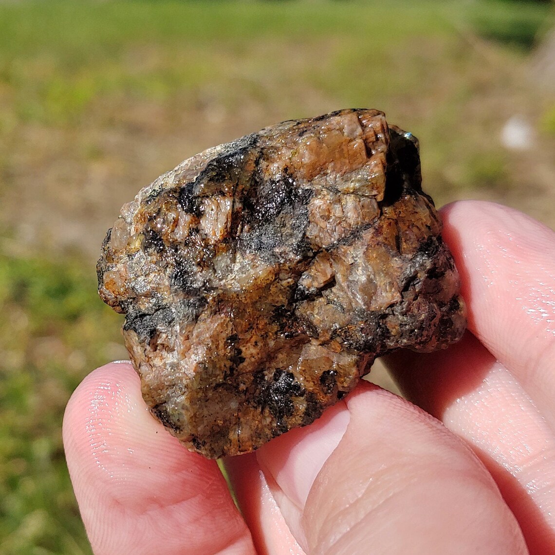 Beautiful Granite Crystal Mineral w Large Orthoclase Feldspar Etsy