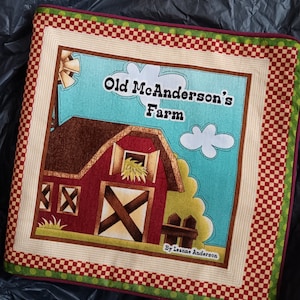 Quiet Book, Old McAnderson&#39;s  Farm, soft cloth book