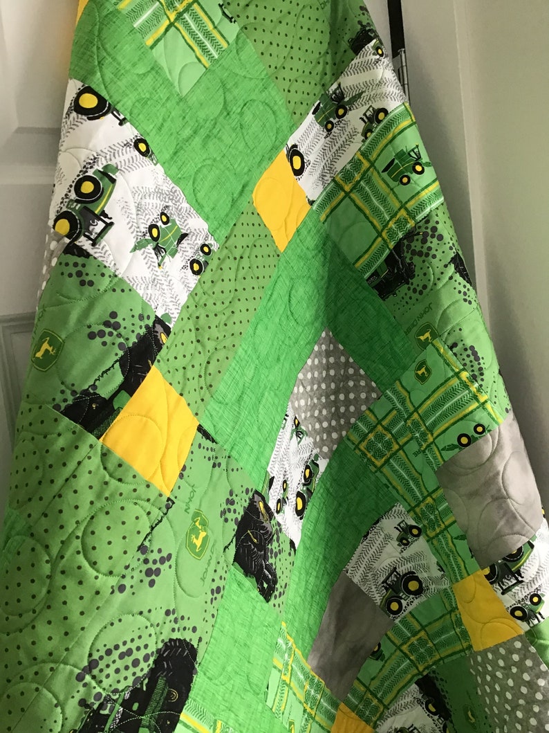 Baby Quilt Christmas Gift John Deere Quilt Baby Shower Gift Etsy
