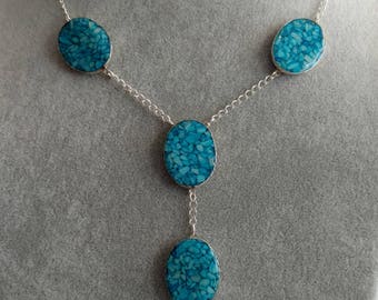 Sleeping Beauty Turquoise Sterling Silver Necklace