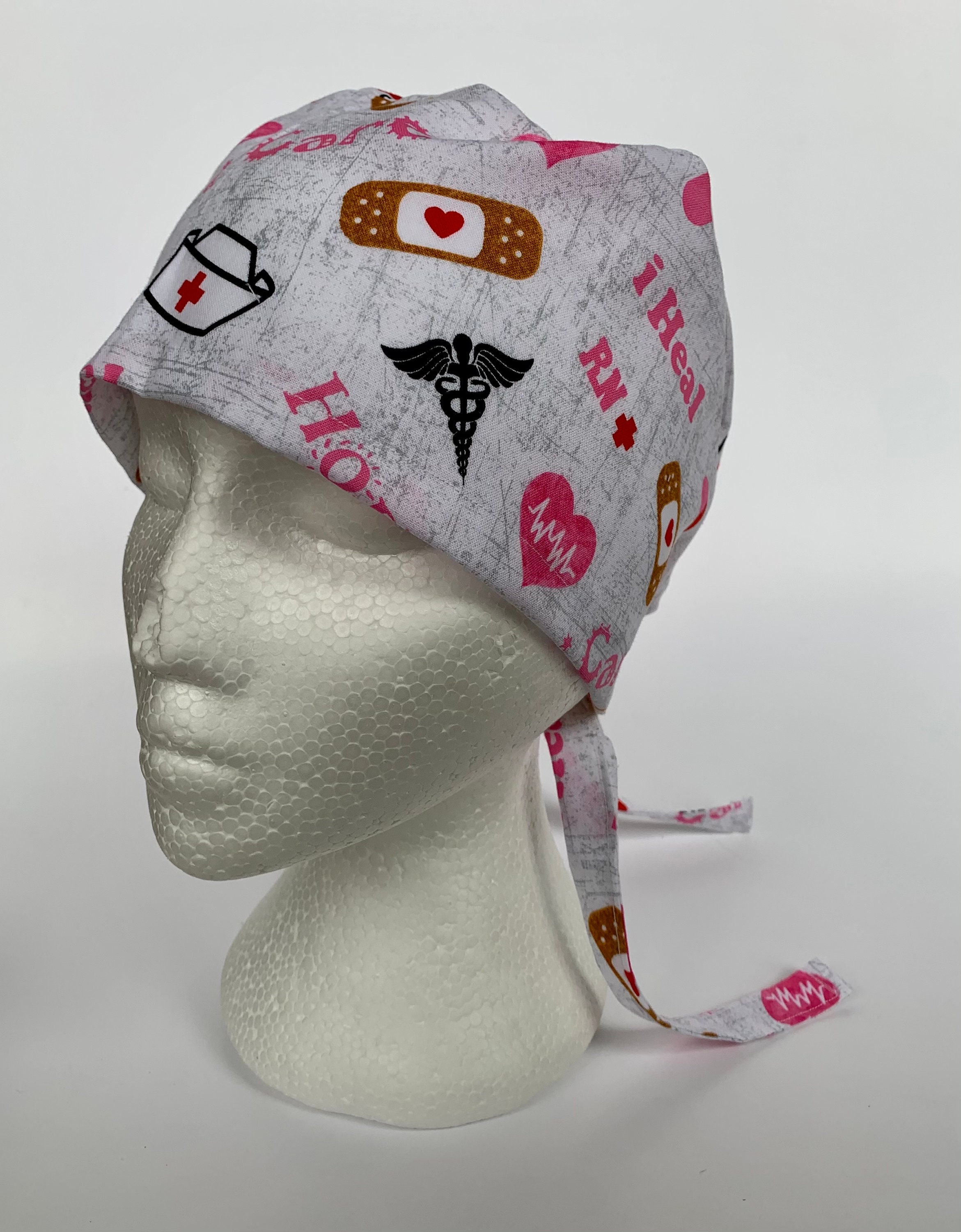 MEDICAL THEMED SCRUB cap for nurses doctors psw rn rpn Etsy