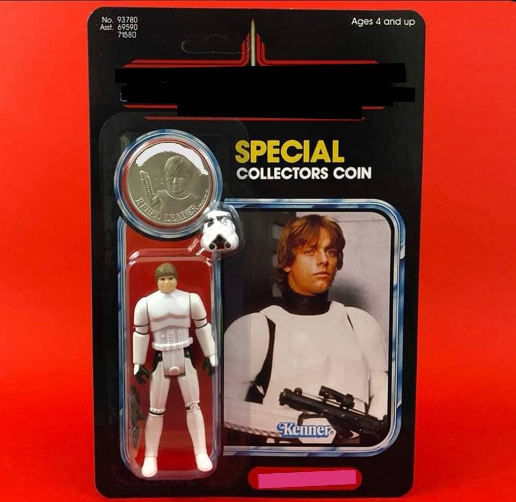 Vintage Style Custom Figure Shorty Space Cadet on Cardback with Coin