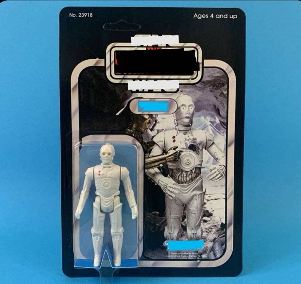 Vintage Style Custom Figure White Proto cardback