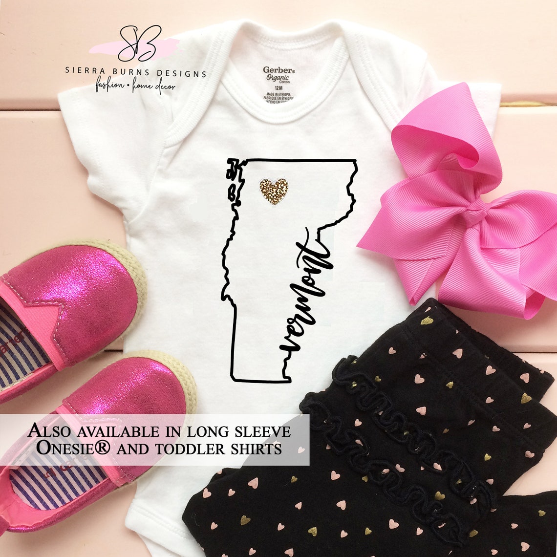 Vermont Onesie® Vermont Gifts Vermont Baby Montpelier Etsy