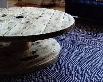 Bespoke Cable Reel Coffee Table - Etsy UK