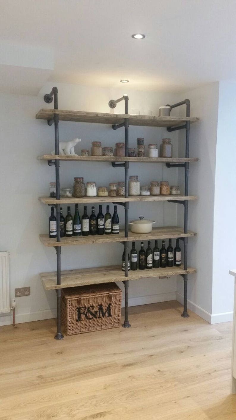Scaffold Board and Gas Pipe Shelving Etsy UK