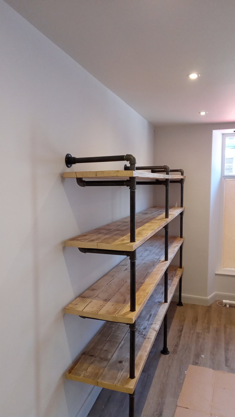 Scaffold Board and Gas Pipe Shelving Etsy