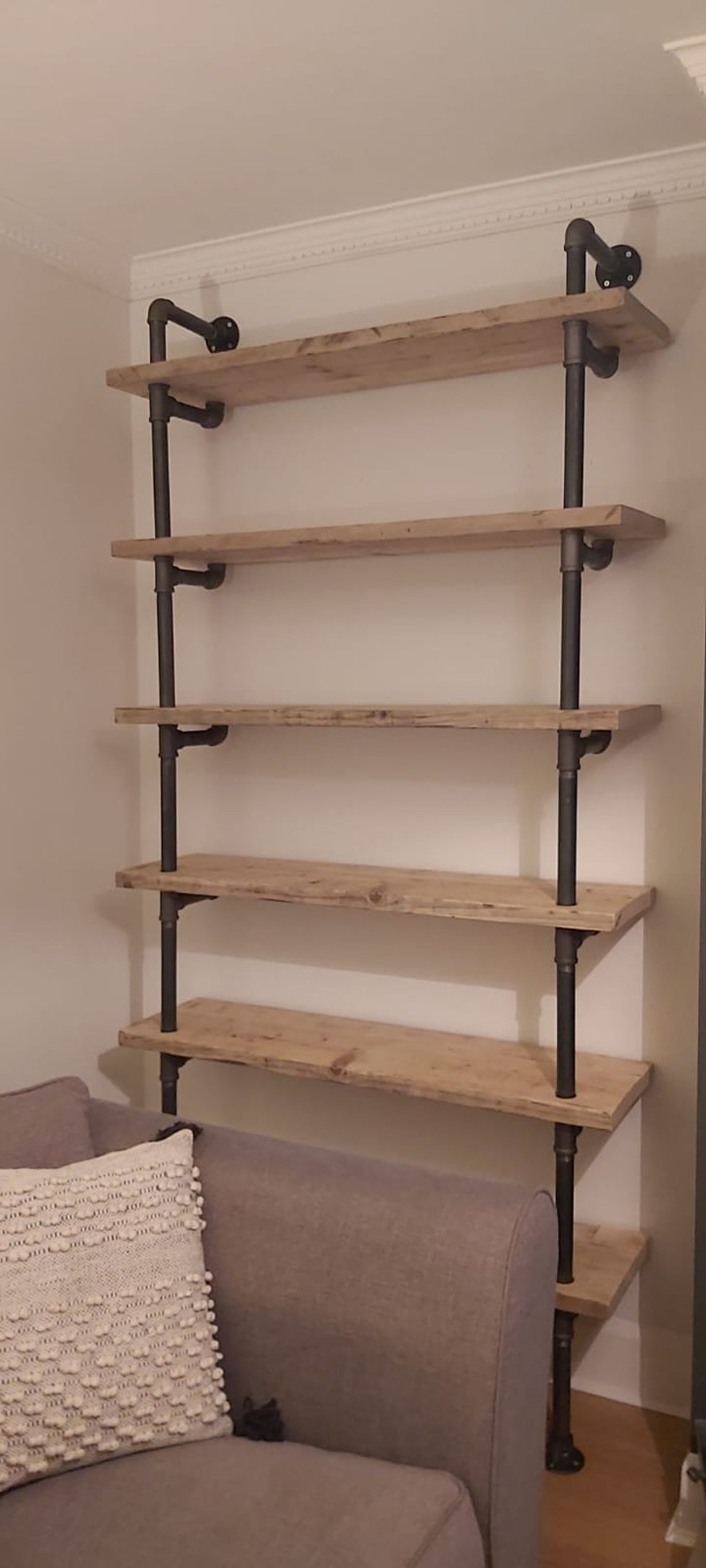 Scaffold Board and Gas Pipe Shelving Etsy