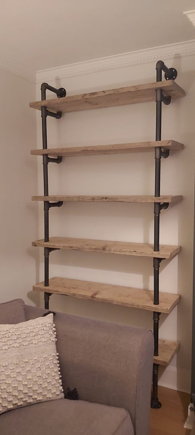 Scaffold Board and Gas Pipe Shelving Etsy