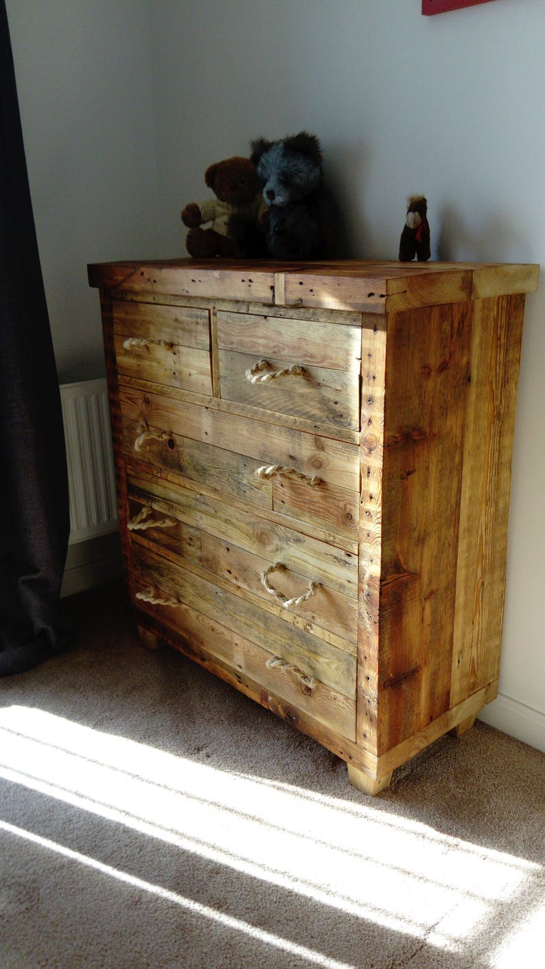 Wooden Reclaimed Chest of Drawers Etsy