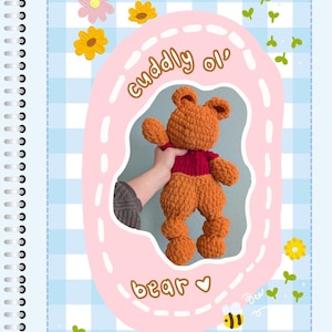 Cuddly Ol Bear Crochet Pattern | Winnie the Pooh lovey pattern | crochet pattern only