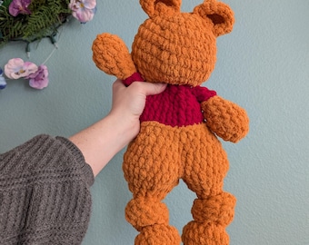 Muñeco de peluche de Winnie the Pooh a crochet: Ojos bordados