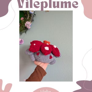 Vileplume Crochet Pattern: Pocket Monster Plush (PDF Pattern)