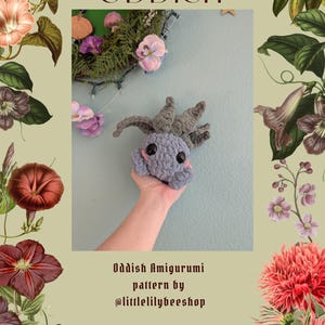 Oddish Crochet Pattern: Pocket Monster Amigurumi (Digital Download)