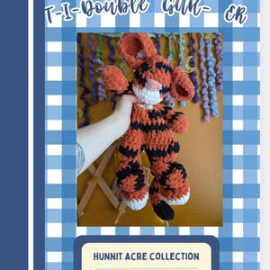 T-I-double guh-ER Lovey Crochet Pattern | Tigger crochet pattern | digital crochet pattern only | Tiger lovey