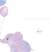 Watercolor Elephant & Balloons Clipart Set - 2 Hand-painted Pngs for ...