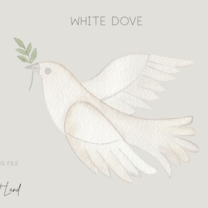 Clipart de pomba da paz em aquarela, impressão de arte da paz, aquarela pintada à mão, aquarela PNG,